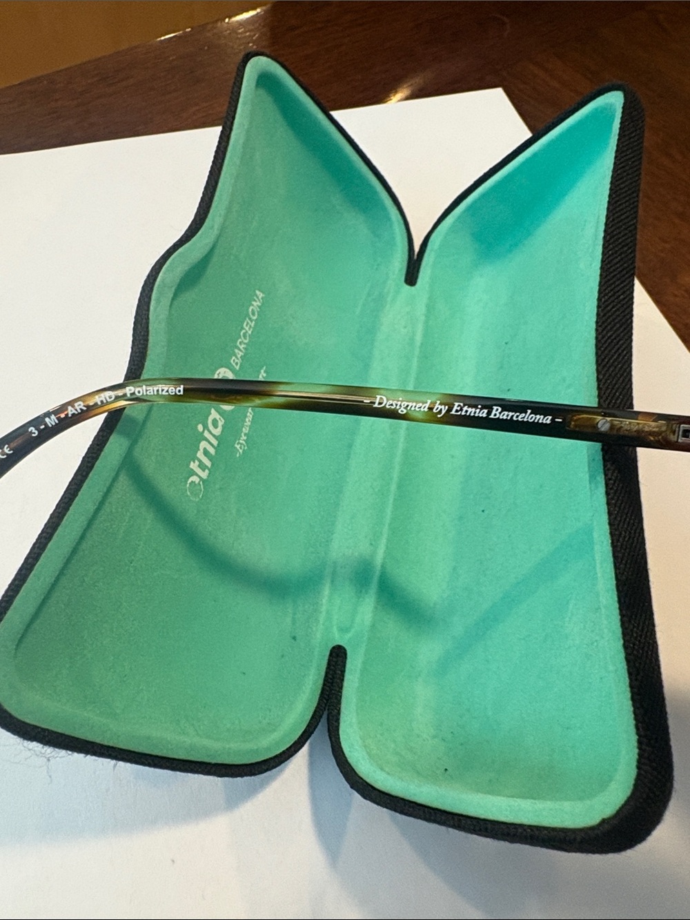 Etnia Barcelona Women’s Tortoiseshell Sunglasses with Green Lenses - Picture 2 of 3